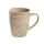 Cană ceramică IRIS cu model floral bej 400ml