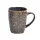 Cană ceramică IRIS cu model floral albastru/maro 400ml