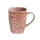 Cană ceramică IRIS cu model floral roz 400ml