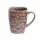 Cană ceramică IRIS cu model floral violet 400ml