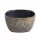 Bol ceramic pentru cereale IRIS, model floral, albastru/maro, 14cm