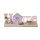 IRIS dekor fa ház+home natúr/lila 30x12cm