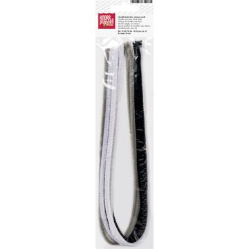   Knorr Prandell 6 mm 10 db/csomag fekete-fehér zsenília drót