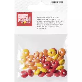 Knorr Prandell ovalni paket od 33 žute drvene perle