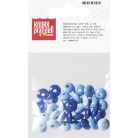 Knorr Prandell ovalni paket od 33 plave drvene perle