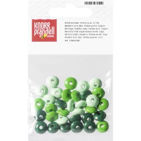 Knorr Prandell ovalni paket od 33 zelene drvene perle