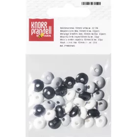 Knorr Prandell ovalni paket od 33 crno-bijele drvene perle