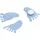 Knorr Prandell Babyfeet 2,5 cm 20 db kék polisztirol dekoráció