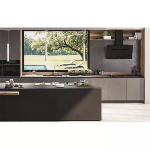 Haier HADG9CBS6BVOC čierny, voľne stojaci, komín, rozmer: 89,8 cm, hlučnosť: 67 dB, digestor
