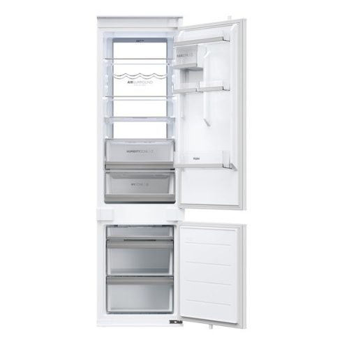 Haier HBW7519C fehér, alulfagyasztós, beépíthető, Hűtő:214L, Fagyasztó:86L, No frost hűtőszekrény