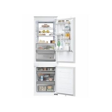   Haier HBW7518C fehér, alulfagyasztós, beépíthető, Hűtő:182L, Fagyasztó:86L, No frost hűtőszekrény