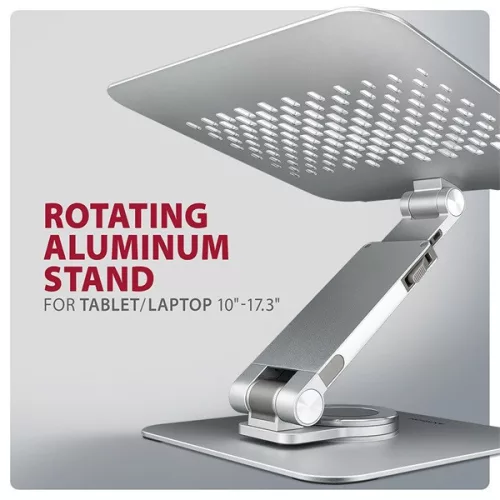 Axagon STND-LR ALU HQ 10"-17,3" laptop állvány