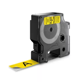 Dymo D1 19mmx7m fekete/sárga feliratozógép szalag