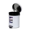 EUROGOLD SIRIUS 5l 19x24cm fehér pedálos szemetes