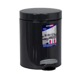   EUROGOLD SIRIUS 5l 19x24cm antracit szürke pedálos szemetes