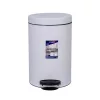 EUROGOLD SIRIUS 14l 40x25cm fehér pedálos fém szemetes