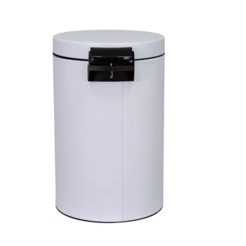 EUROGOLD SIRIUS 14l 40x25cm fehér pedálos fém szemetes