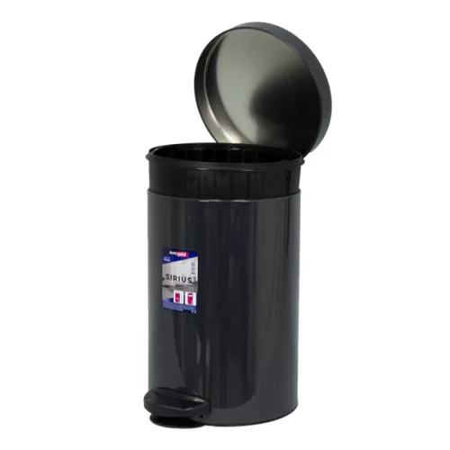 EUROGOLD SIRIUS 14l 40x25cm antracit szürke pedálos szemetes