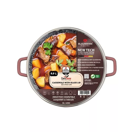 Blaumann BL-4083 9.9L Colecția Cerastone Oală de 32 cm cu capac