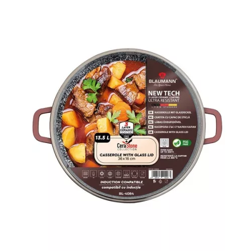 Blaumann BL-4084 13.5L Colecția Cerastone Oală de 36 cm cu capac