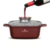Blaumann BL-4091 Colecția Cerastone Ghiveci pătrat de 22 cm cu capac