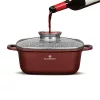 Blaumann BL-4092 4.4L Colecția Cerastone Oală pătrată de 24 cm cu capac