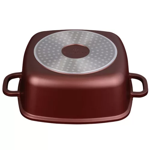 Blaumann BL-4092 4.4L Colecția Cerastone Oală pătrată de 24 cm cu capac
