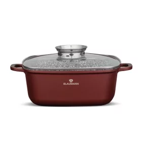   Blaumann BL-4093 5.4L Colecția Cerastone Oală pătrată de 26 cm cu capac