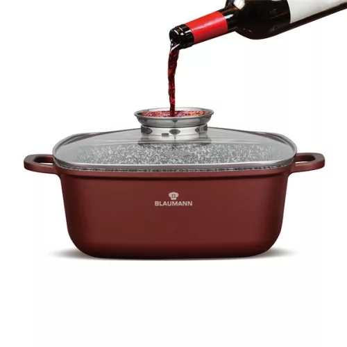 Blaumann BL-4093 5.4L Colecția Cerastone Oală pătrată de 26 cm cu capac