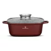 Blaumann BL-4094 6.5L Colecția Cerastone Ghiveci pătrat de 28 cm cu capac