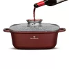 Blaumann BL-4094 6.5L Colecția Cerastone Ghiveci pătrat de 28 cm cu capac