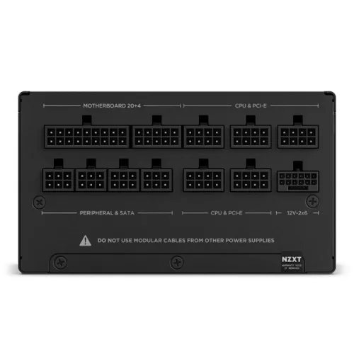 Modulárny zdroj NZXT ATX 3.1 850W 80+ Gold s ventilátorom, čierny