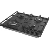 Gorenje GW641BFB čierna, vstavaná, plynová, varná zóna: 3 + 1 wok horák, vstavaný rozmer: 56 cm, varná doska