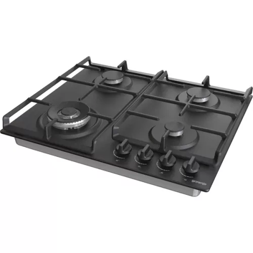 Gorenje GW641BFB čierna, vstavaná, plynová, varná zóna: 3 + 1 wok horák, vstavaný rozmer: 56 cm, varná doska