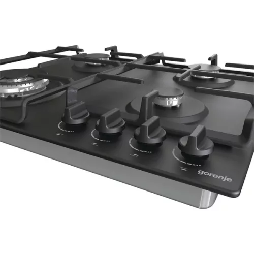 Gorenje GW641BFB čierna, vstavaná, plynová, varná zóna: 3 + 1 wok horák, vstavaný rozmer: 56 cm, varná doska