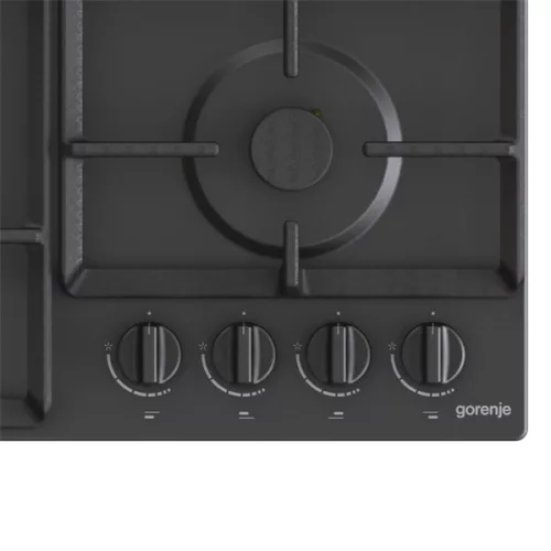 Gorenje GW641BFB čierna, vstavaná, plynová, varná zóna: 3 + 1 wok horák, vstavaný rozmer: 56 cm, varná doska