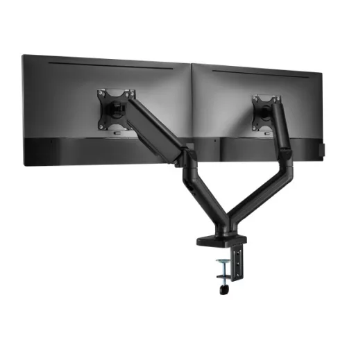 Sbox LCD-S024-2 17"-32" dönthető, forgatható asztali dual monitor tartó konzol