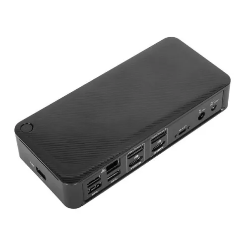 Targus Univerzális USB-C® DV4K dokkolóállomás (100W, 4K, 2 HDMI, 2 DisplayPort, 4x USB-A, 1x USB-C, Ethernet, audio)