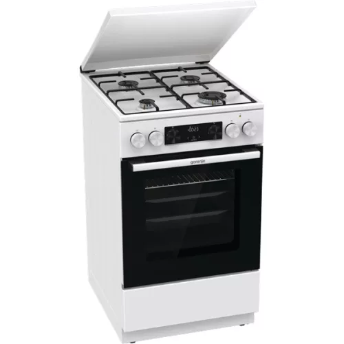 Gorenje GK5C42WJ fehér, szabadonálló, gáz, kombinált, főzőzóna: 4, sütő:62L, grill, tűzhely