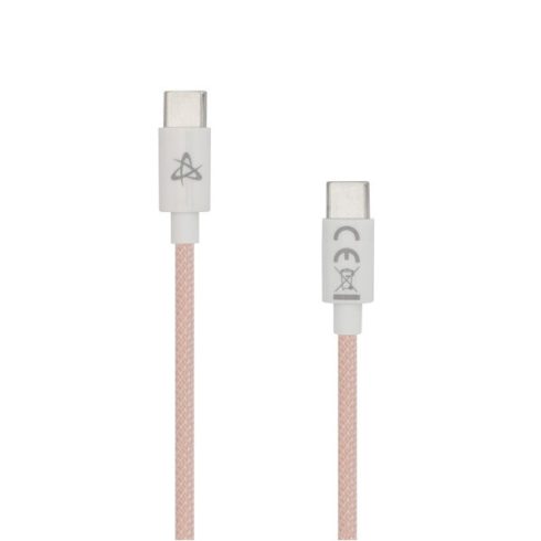 Sbox TYPE-C-1-P 1m 60W Type-C pink adat- és töltőkábel