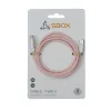 Dátový a nabíjací kábel Sbox TYPE-C-1-P 1m 60W Type-C ružový