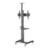 Sbox FS-446-2 FS-224-2 37"-70" VESA 600X400 álló mobil TV állvány