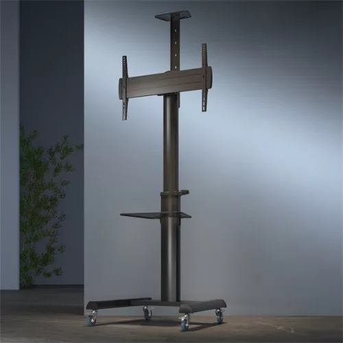 Sbox FS-446-2 FS-224-2 37"-70" VESA 600X400 álló mobil TV állvány