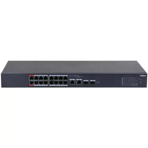 Dahua CS4218-16ET-135 16x10/100 Mbps PoE + 2x1 Gbps RJ-45/SFP Combo Uplink/135W/Cloud Managed PoE Switch