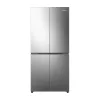 Hisense RQ5P470SAID szürke, négyajtós, Hűtő:304L, Fagyasztó:179L, Total No frost hűtőszekrény