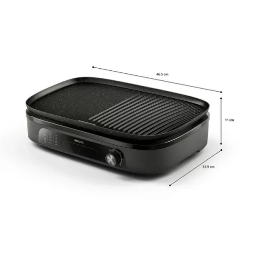 Philips Series 3000 HD6210/90 čierny stolový gril