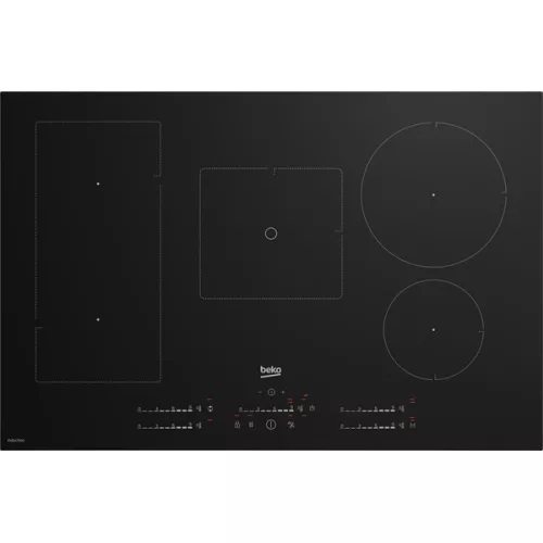 Beko HII85770UFT čierna, vstavaná, indukčná, varná zóna: 5, vstavaná veľkosť: 75 cm, varná doska