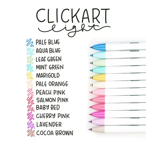 Zebra ClickArt nyomógombos 12 db-os filctoll készlet