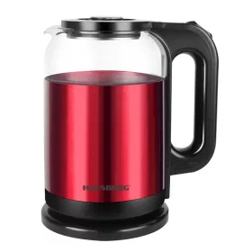   Hausberg HB-3622RS rýchlovarná kanvica 1800W 2L červeno-čierna