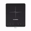 Hausberg HB-1526AB 2000W čiernobiela elektrická indukčná varná doska s jednou platňou a dotykovým ovládaním